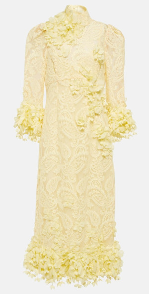 Zimmermann - High Tide appliqud lace midi dress