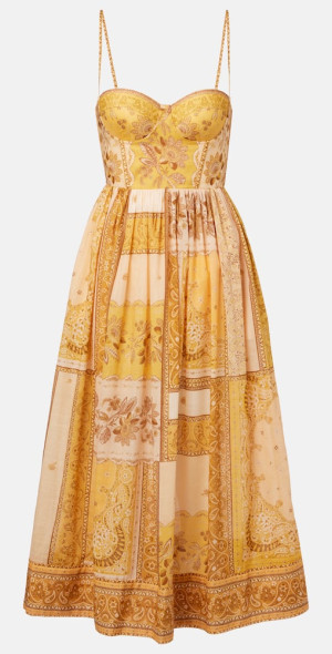 【Zimmermann】Lucky shirred cotton corset dress Zimmermann - Lucky shirred cotton corset dress