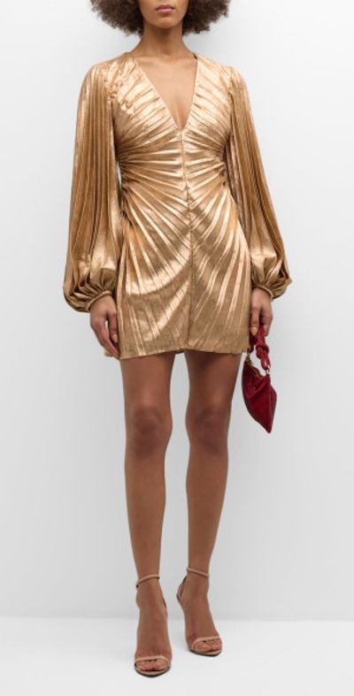 acler gold mini dress Sequin Wrap Mini Dress – UNIQUE21 main image 1