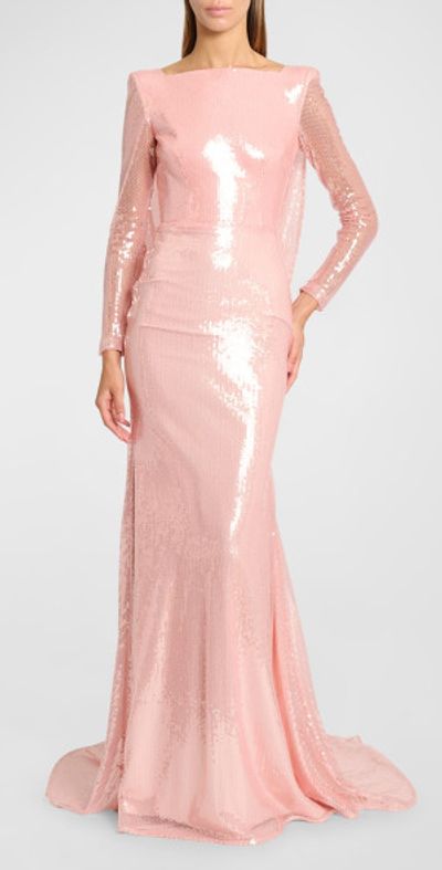 chiffon evening dresses with long sleeves A-Line V-Neck Long Sleeves Chiffon Wedding Dresses With Beading main image 0
