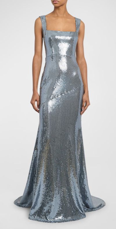 alex perry silver sequin dress Alex Perry Hunter MIDI Dress Silver