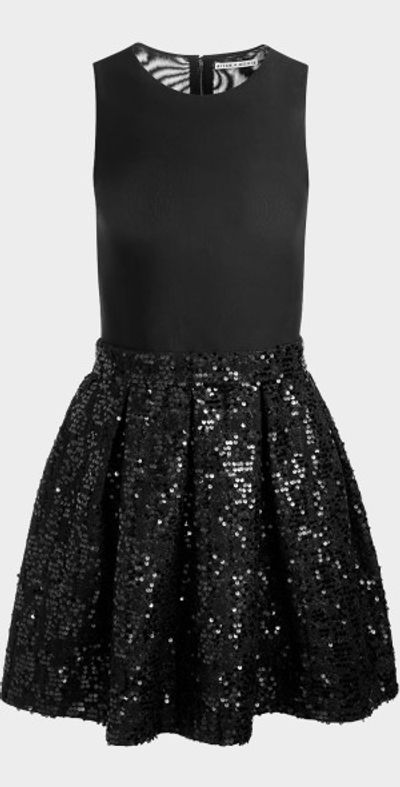 Alice + Olivia Chara Sequined Sleeveless Mini Dress