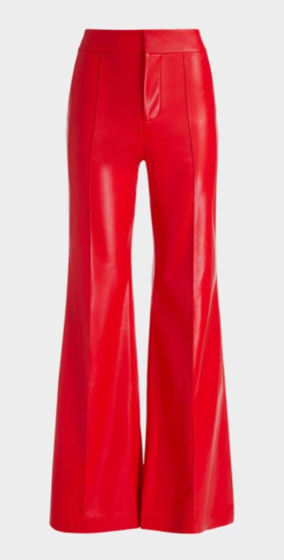 Alice + Olivia Dylan High-Rise Vegan Leather Pants