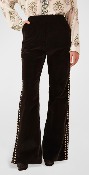 Alix of Bohemia - Charlie Rodeo Velvet Flared Pants
