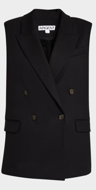 ARGENT Bowery Double-Breasted Seasonless Wool Vest