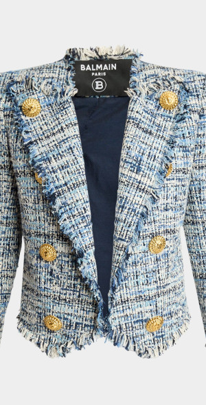 Balmain Men Gdp 2 Btn Spencer Jacket