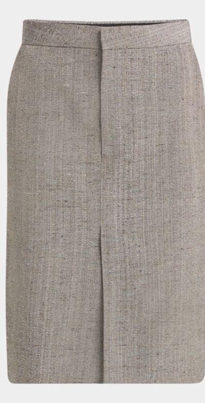 Bottega Veneta Knotted Melange Straight Skirt