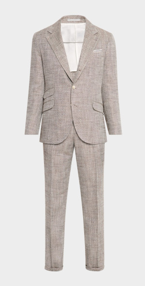 Chemise Western Brunello Cucinelli 'Leisure Fit' - Coton Marron Clair - Taille XL - Neuf Avec étiquettes (valeur 1150$)
