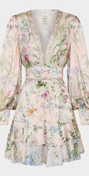 CAMILLA Button Shirt with Frill Detail - Seville Sweetheart main image 0
