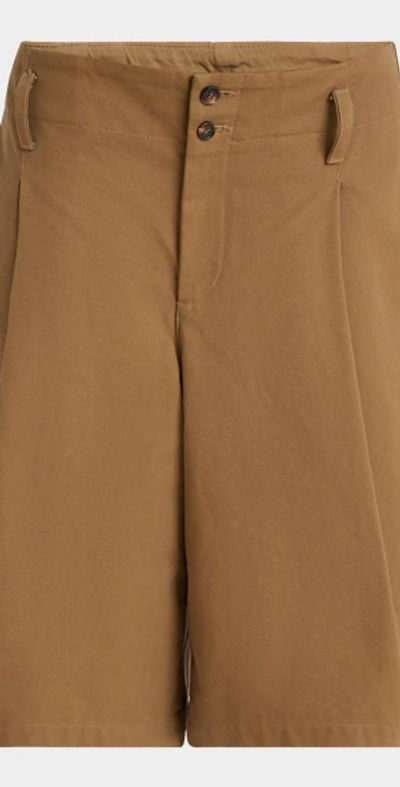 Chloe Pleated Wide-Leg Cotton Culottes