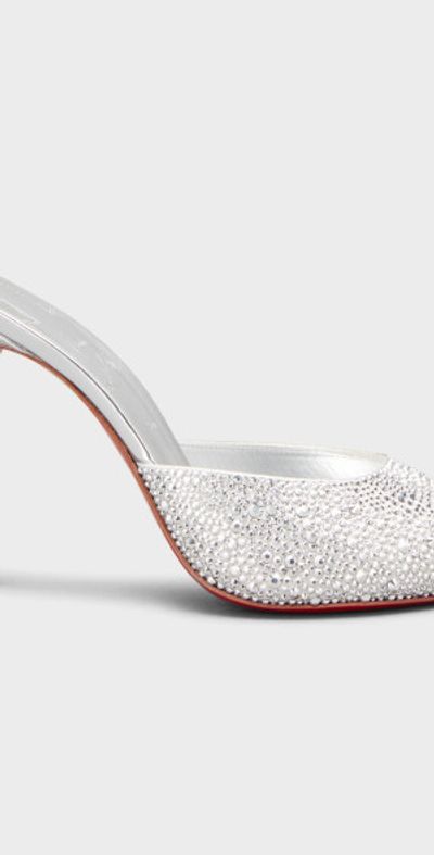 Christian Louboutin - Me Dolly Strass Red Sole Slide Sandals display picture 3