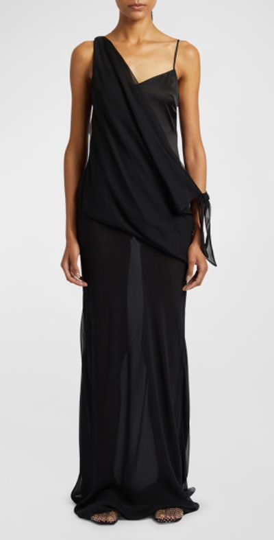 christopher esber slope tie silk dress Christopher Esber Slope Tie Dress