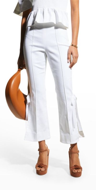Cinq a Sept Lou Denim Pants with Ties