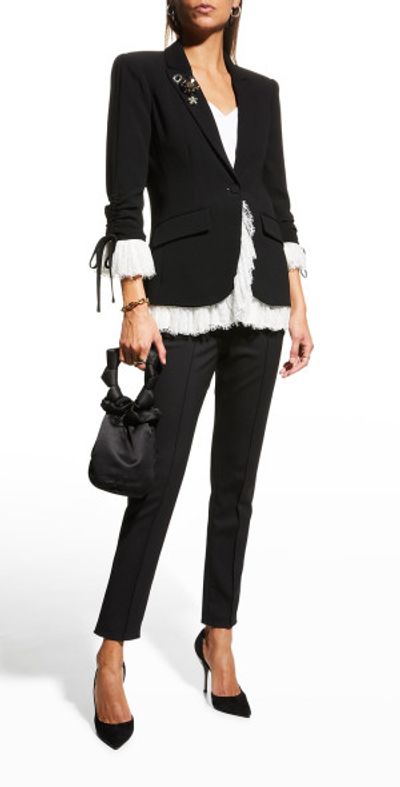 Cinq a Sept Roxie Blazer w/ Lace