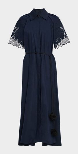 CLEA Florentina Linen-Cotton Midi Shirtdress