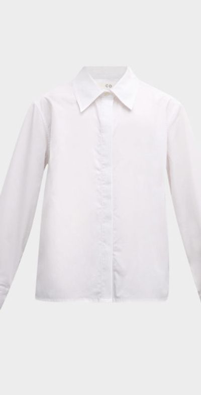 Co Fitted Button-Down Cotton Shirt