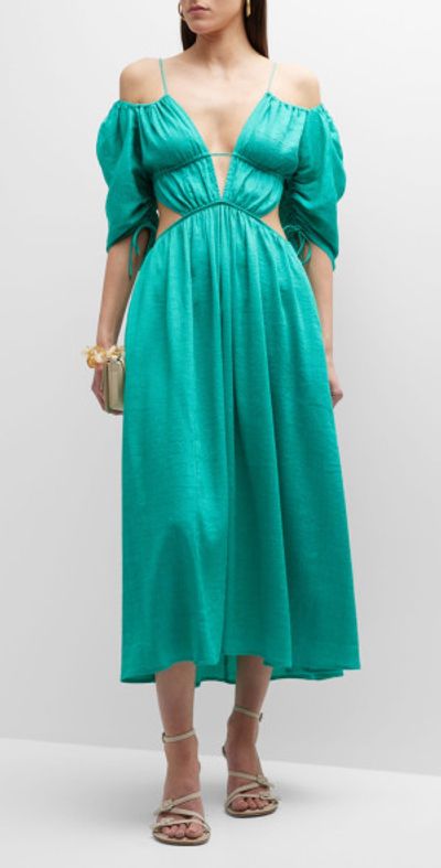 cut out cold shoulder dress Maxi Dress V-Neck Cold Shoulder Layered Cut Out Sexy Slit Prom Dress