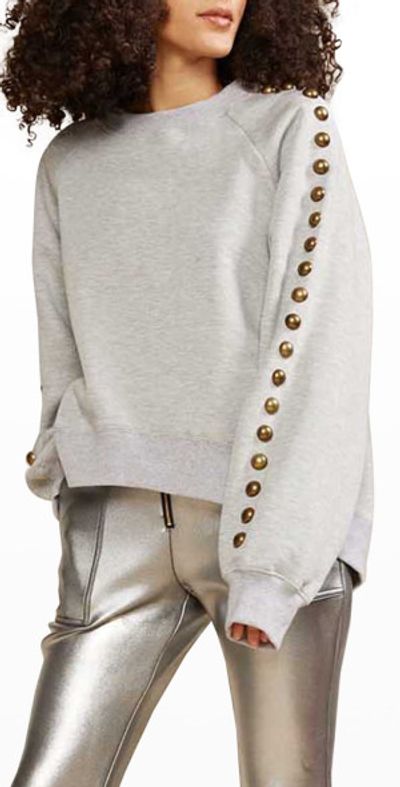 Cynthia Rowley Saturday Studded Sweatshirt