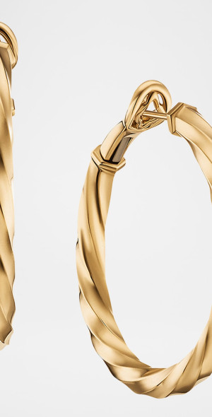 David Yurman Ultra Hoop Earrings Edge