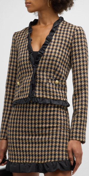 Ruffle Trim Jacket