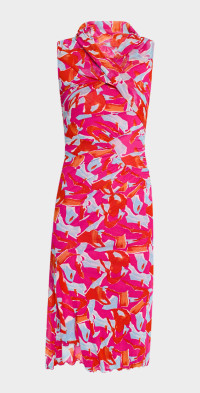 Diane von Furstenberg - Libra printed gathered midi dress