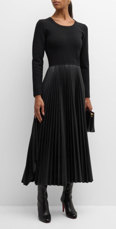 Yellow And Blue Vape V-neck Sweater Dress With Paisley Pleated Skirt DALIA MACPHEE Elie Tahari - The Amalia Pleated Mixed Media Sweater Dress Yellow And Blue Vape V-neck Sweater Dress With Paisley Pleated Skirt DALIA MACPHEE Elie Tahari - The Amalia Pleated Mixed Media Sweater Dress