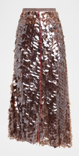 FABIANA FILIPPI Asymmetric Paillette Midi Skirt