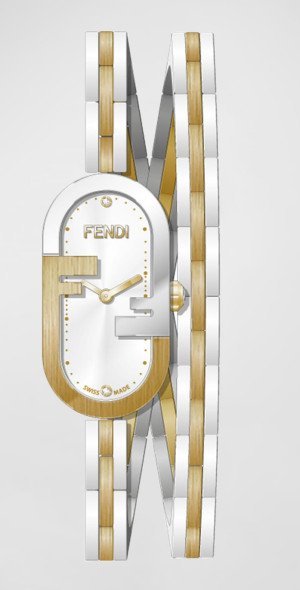 Fendi - O'Lock Vertical Oval Bracelet Watch in Two-Tone