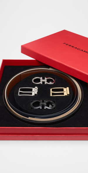 salvatore ferragamo belt set