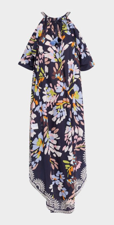 Figue Naomi Cold-Shoulder Kaftan Midi Dress