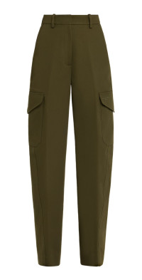 Givenchy Women's Cotton and Wool Cargo Trousers Beige