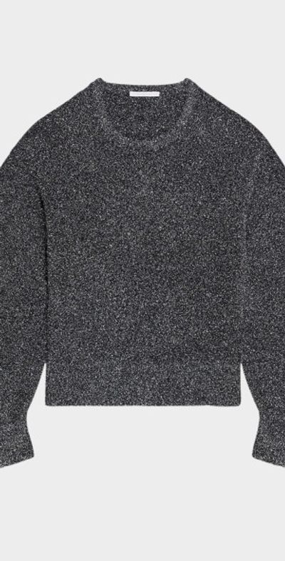 Helmut Lang Apex Sparkly Lurex Crewneck Sweater