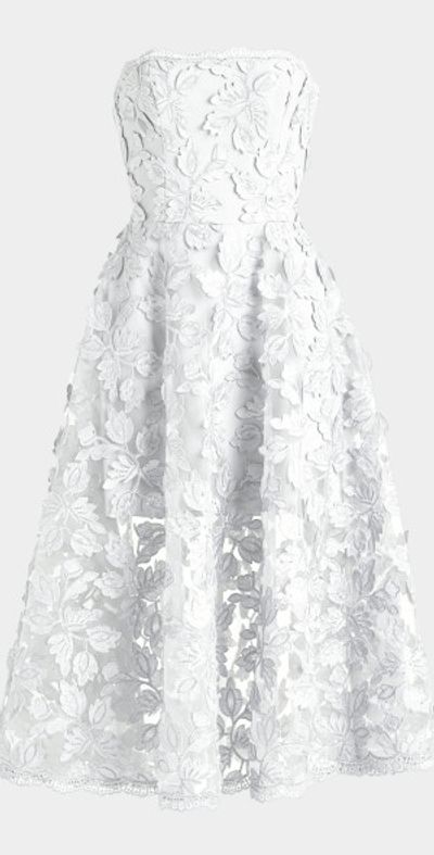chinese dress ladies Avani 3D Floral Applique Midi Dress main image 1