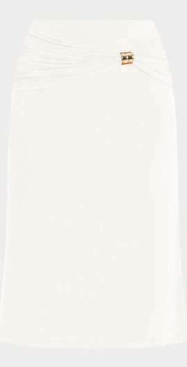 Herve Leger Valentina Drape Midi Skirt