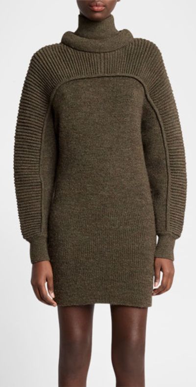 knee length dresses for ladies Lucca Mini Sweater Dress - Bone main image 0