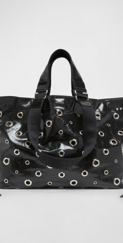 Isabel Marant Wardy Eyelet Leather Tote Bag