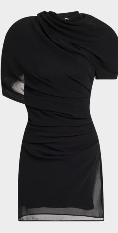Jacquemus La Castagna Draped Mini Dress