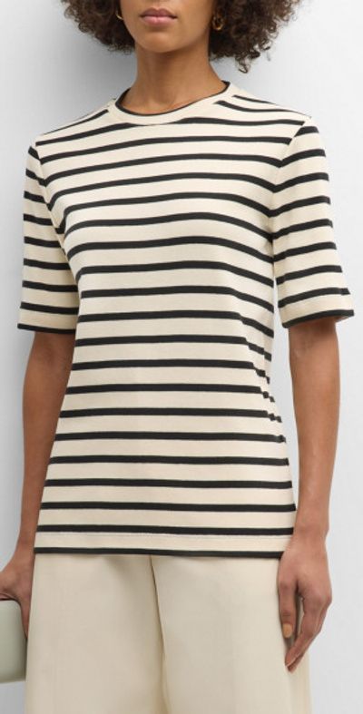 Jil Sander Striped Short-Sleeve T-Shirt