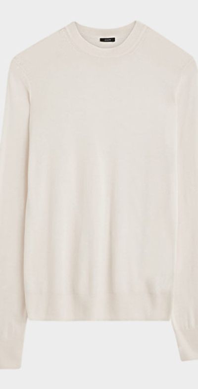 Joseph Crewneck Cashmere-Blend Sweater