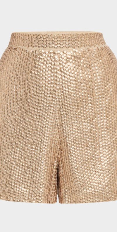 Kobi Halperin Ocean Wide-Leg Sequin Shorts