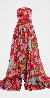 La Fuori Black Gown With Rose main image 1