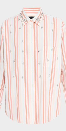 Le Superbe Seaside Over You Embellished Long-Sleeve Shirt