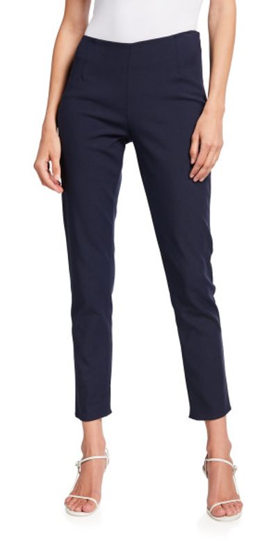 Lela Rose Catherine Slim-Leg Ankle Pants