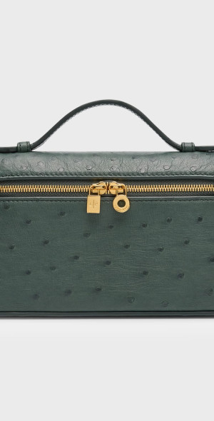 Loro Piana - Extra Pocket L19 Ostrich Leather Pouch