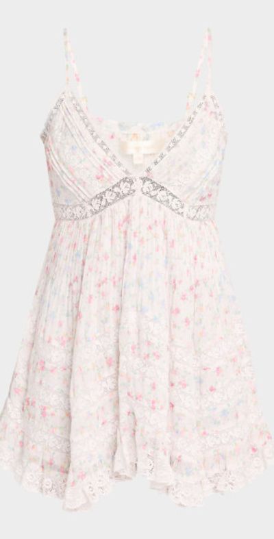 LoveShackFancy Alonna Cotton Floral Mini Dress