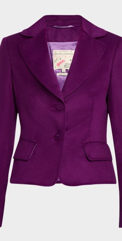 Maison Common Topstitched Single-Breasted Jacket