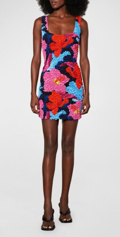 Mara Hoffman - Laura Smocked Popcorn Bodycon Mini Dress Mara Hoffman - Laura Smocked Popcorn Bodycon Mini Dress