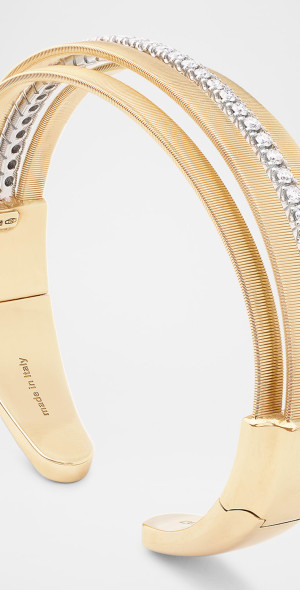 MONACO STATEMENT CUFF GOLD OBSIDIAN BLACK main image 1