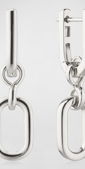 Monica Rich Kosann - 925 Sterling Silver Large Infinity Earrings