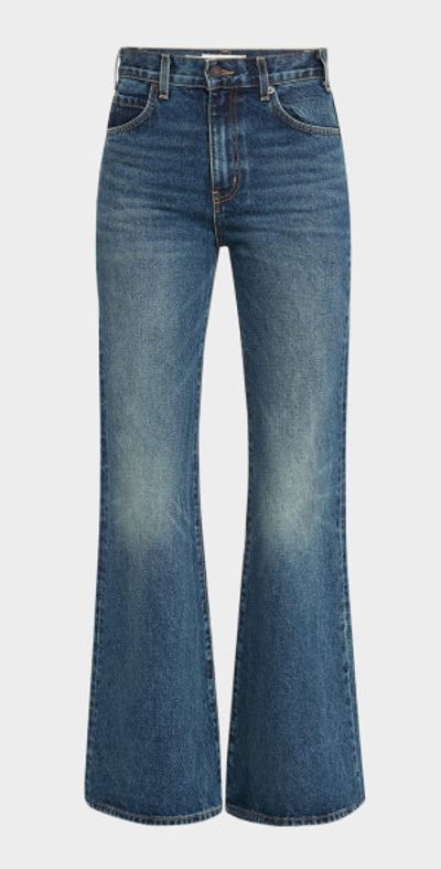 Nili Lotan Roe Mid-Rise Flare Jeans